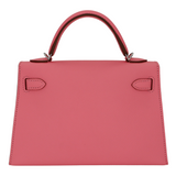 Hermès Kelly II Sellier Mini Rose Confetti Epsom Leather Palladium Hardware