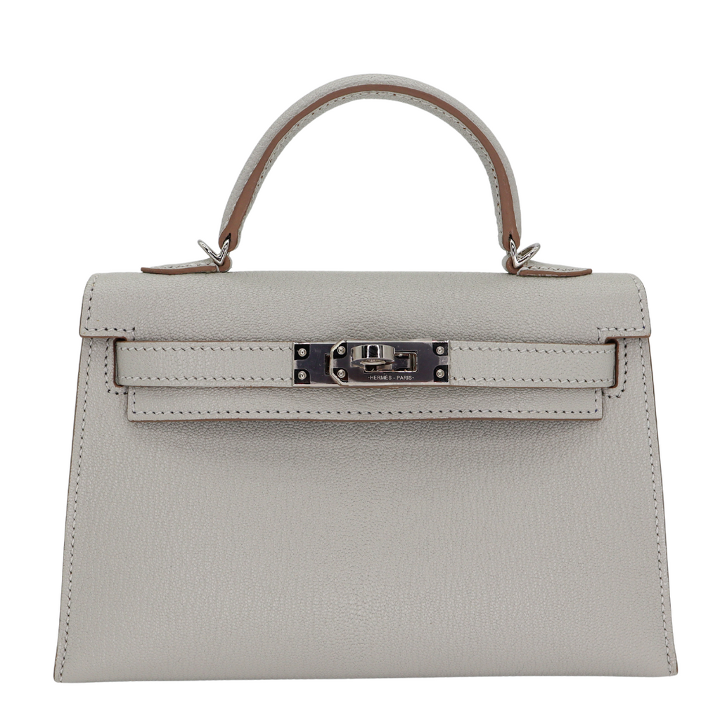 Hermès Kelly II Sellier Mini Black Chevre Leather PHW exclusive at Hermès Kelly II Sellier Mini Black Chevre Leather PHW exclusive at