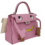 Hermès Kelly Doll Picto Mauve Sylvestre Epsom Leather Palladium Hardware