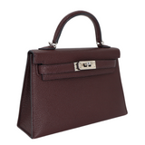 Hermès Kelly II Sellier Mini Rouge Sellier Chèvre Leather Palladium Hardware