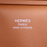 Hermès 25cm Birkin Cargo Gold Toile/Swift Leather Palladium Hardware