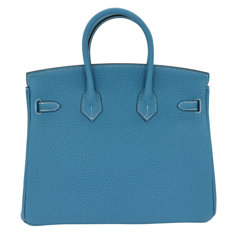 Hermès 25cm Birkin Bleu Jean Togo Leather Gold Hardware