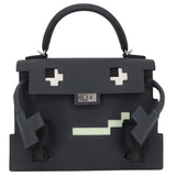 Hermès Kelly Doll Picto Gris Misty Epsom Leather Palladium Hardware