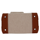 Hermès 25cm Birkin Cargo Ecru/Gold Canvas/Swift Leather Palladium Hardware