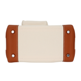 Hermès 25cm Birkin Cargo Vanille/Gold Canvas/Swift Leather Palladium Hardware