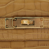 Hermès 28cm Kelly Retourne Kraft Matte Alligator Gold Hardware