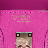 Hermès 25cm Birkin HSS Rose Magnolia/Gris Perle Chèvre Leather Rose Gold Hardware