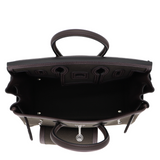 Hermès 25cm Birkin Cargo Bronze/Ebene Canvas/Swift Leather Palladium Hardware