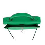 Hermès 25cm Kelly Sellier Vert Comics Epsom Leather Palladium Hardware