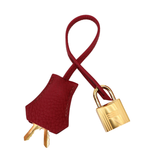 Hermès 28cm Kelly Retourne Rouge Grenat Togo Leather Gold Hardware