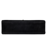 Hermès Kelly Pochette Doblis Black Suede Leather Palladium Hardware