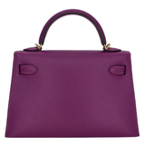 Hermès Kelly II Sellier Mini Anemone Epsom Leather Gold Hardware