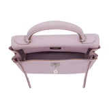 Hermès 28cm Kelly Retourne Mauve Pale Clemence Leather Palladium Hardware