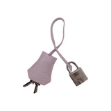 Hermès 28cm Kelly Retourne Mauve Pale Clemence Leather Palladium Hardware