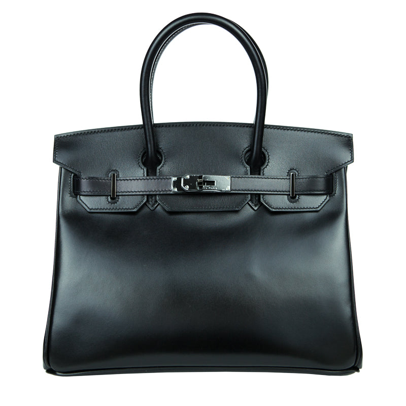 Hermès 30cm Birkin So Black Box Calf Leather exclusive at Privé Porter