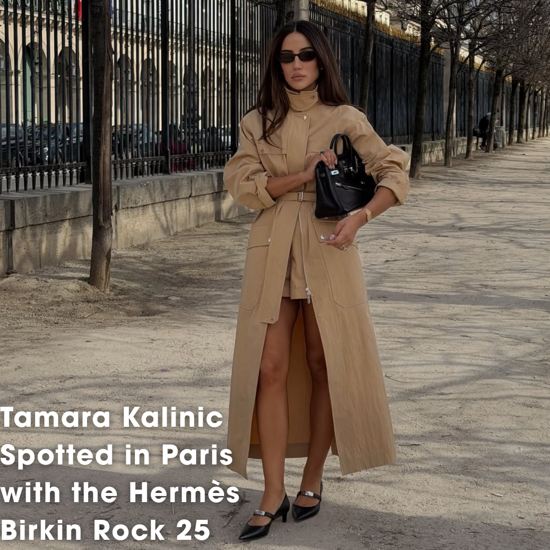Privé Porter's Guide To: Tamara Kalinic Spotted in Paris with the Herm