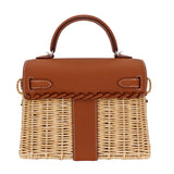 Hermès Kelly Mini Picnic Gold Swift Leather Palladium Hardware