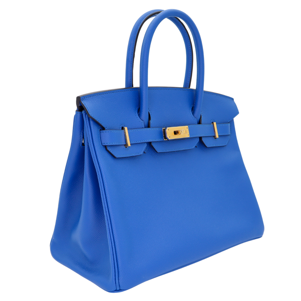 Hermès 30cm Birkin Bleu France Epsom Leather Gold Hardware – Privé