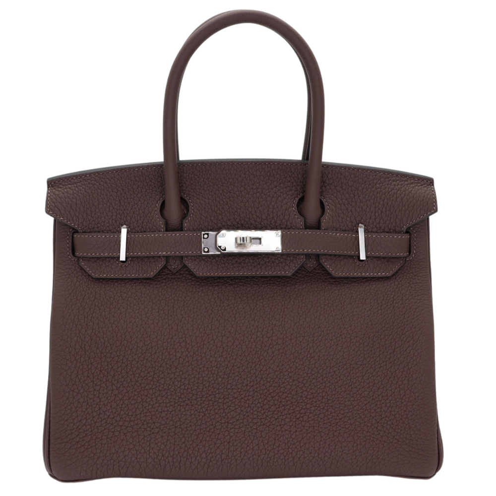 Hermès 30cm Birkin Malachite Togo Leather Palladium Hardware