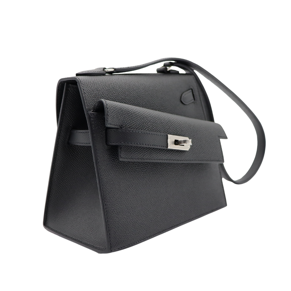Hermès Kelly en Desordre Black Epsom Leather Palladium Hardware Hermès Kelly en Desordre Black Epsom Leather Palladium Hardware