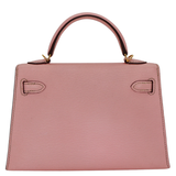 Hermès Kelly II Sellier Mini HSS Rose Sakura Chèvre Leather Gold Hardware