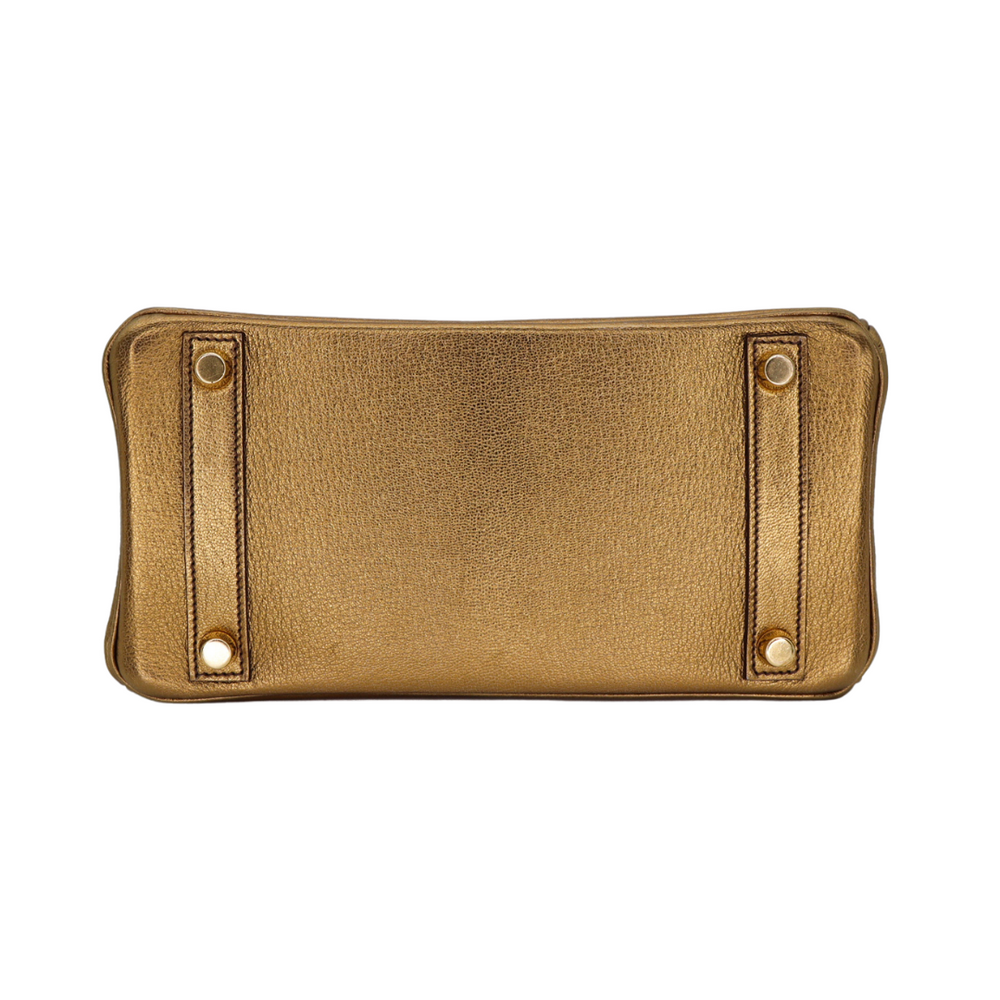Hermès 25cm Birkin Bronze Metallic Gold Hardware – Privé Porter