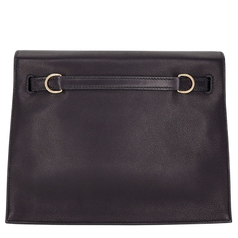 Hermès Kelly Danse II Black Volupto Leather Gold Hardware