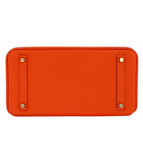 Hermès 30cm Birkin Orange Poppy Epsom Leather Gold Hardware
