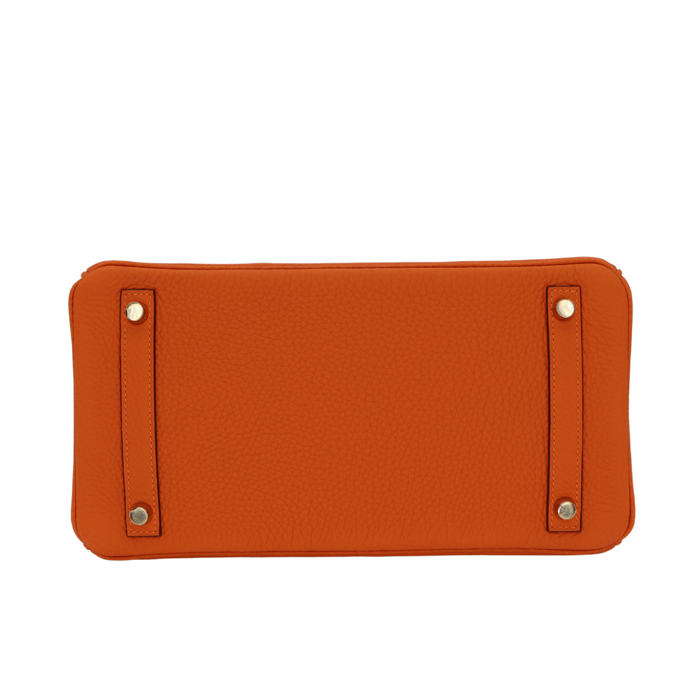 Hermès 30cm Birkin Orange Clemence Leather Gold Hardware exclusive