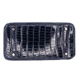 Hermès 30cm Birkin Bleu Marine Shiny Porosus Crocodile Palladium Hardware