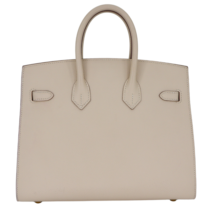 Hermès 25cm Birkin Sellier HSS Craie Epsom Leather Gold Hardware