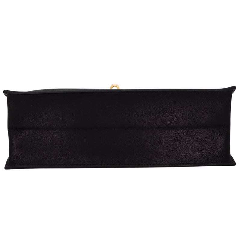 Hermès Kelly Danse II Black Volupto Leather Gold Hardware