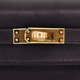 Hermès Kelly Danse II Black Volupto Leather Gold Hardware