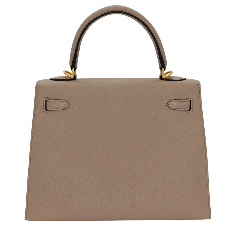 Hermès 25cm Kelly Sellier HSS Gris Tourterelle Chèvre Leather Hermès 25cm Kelly Sellier HSS Gris Tourterelle Chèvre Leather