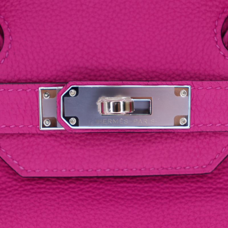 Hermès 30cm Birkin Rose Pourpre Togo Leather Palladium Hardware