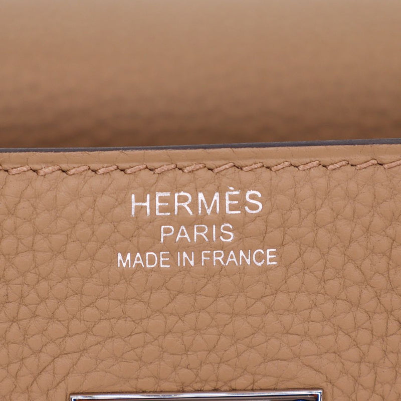 Hermès 42cm Kelly Maxi Beige Marfa Togo Leather Palladium Hardware