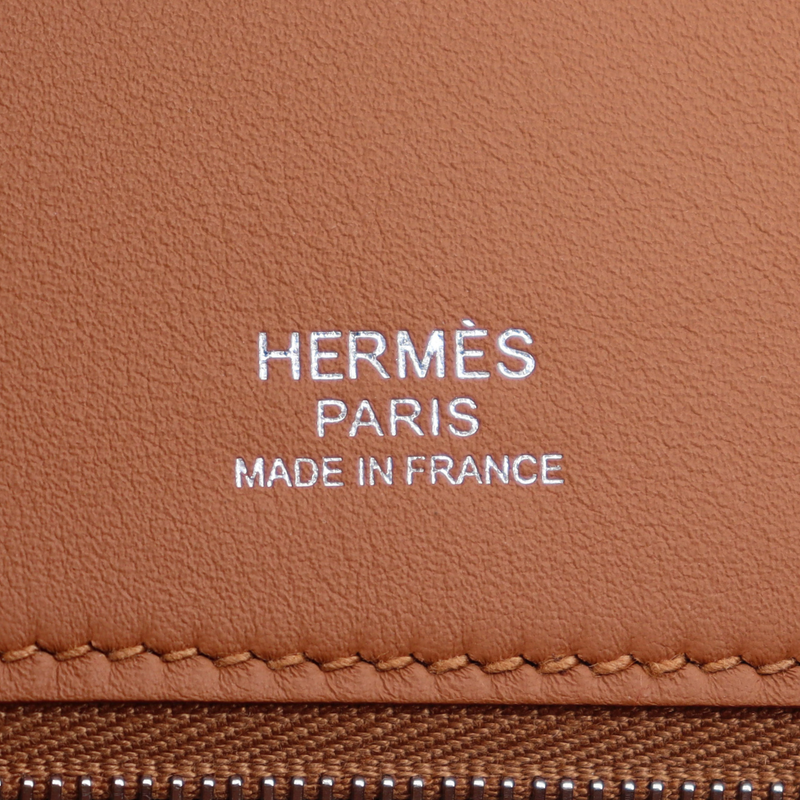 Hermès 25cm Birkin Grizzly Gold Suede/Swift Leather Palladium Hardware