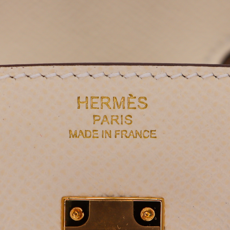 Hermès 25cm Birkin Sellier Nata Epsom Leather Gold Hardware