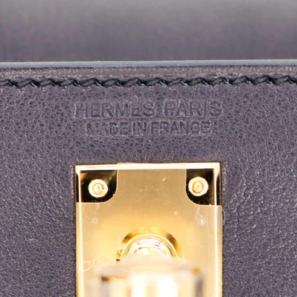 Hermès Kelly Danse II Black Volupto Leather Gold Hardware – Privé