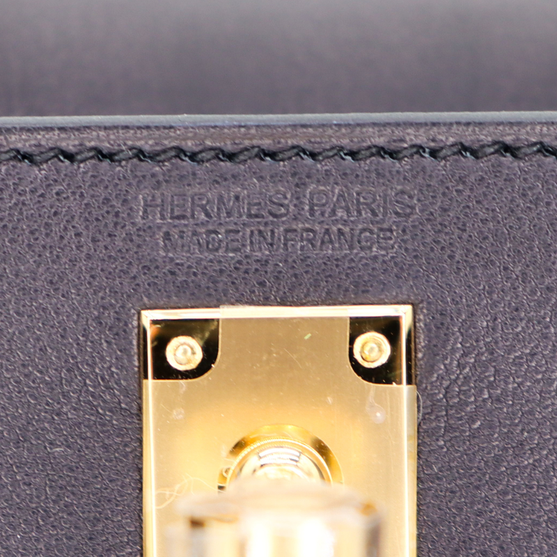 Hermès Kelly Danse II Black Volupto Leather Gold Hardware