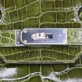 Hermès 30cm Birkin Canopee Shiny Niloticus Crocodile Palladium Hardware