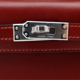 Hermès Kelly II Sellier Mini Rouge H Box Calf Leather Palladium Hardware