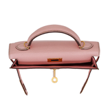 Hermès Kelly II Sellier Mini HSS Rose Sakura Chèvre Leather Gold Hardware