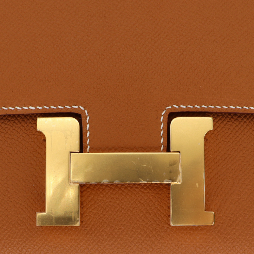 Hermès 18cm Constance Bubblegum Epsom Leather Palladium Hardware