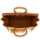 Hermès 25cm Birkin Cargo Sesame Toile/Swift Leather Palladium Hardware