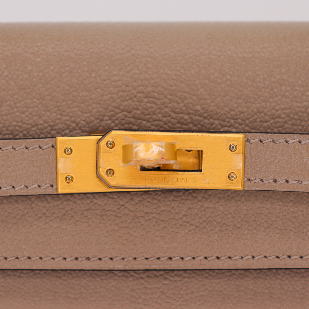 Hermès 25cm Kelly Sellier HSS Gris Tourterelle Chèvre Leather