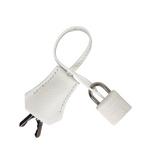 Hermès 25cm Kelly Sellier White Epsom Leather Palladium Hardware