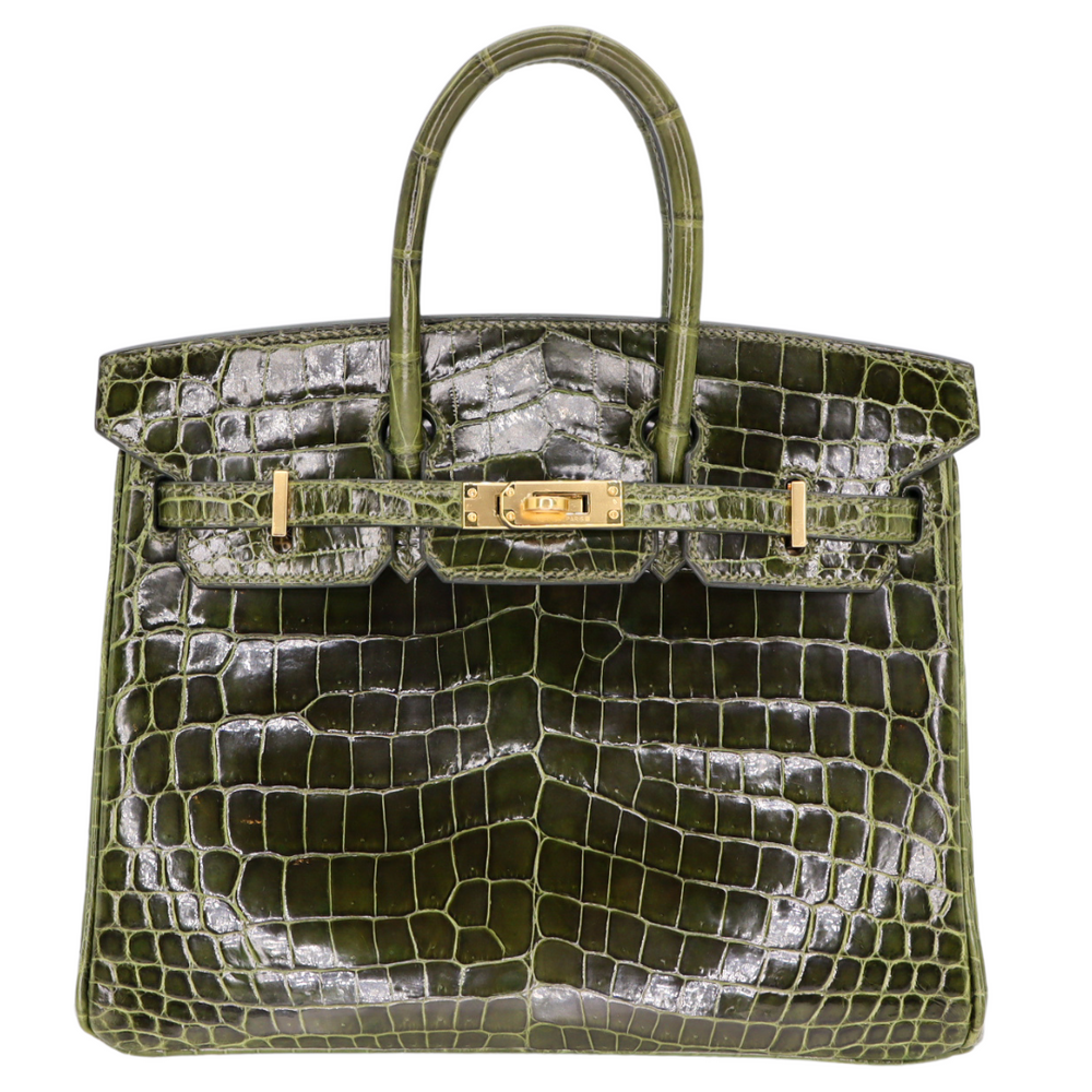 Hermès 25cm Birkin Vert Olive Togo Leather Gold Hardware exclusive