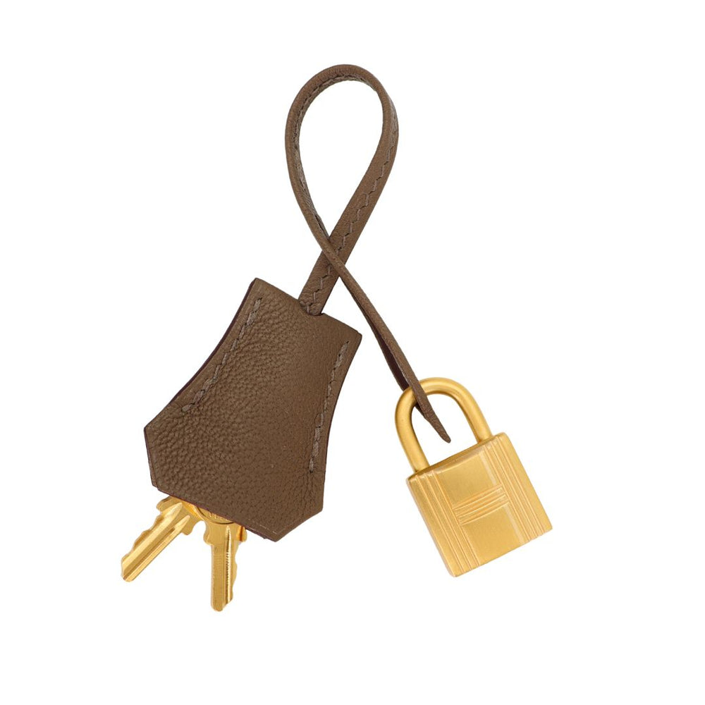 Hermès 25cm Kelly Sellier HSS Etoupe/ Gris Tourterelle Chevrè