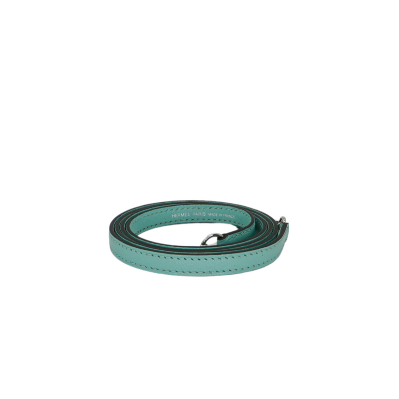 Hermès Kelly II Sellier Mini Verso Aqua/Cobalt Chèvre Leather Palladium Hardware
